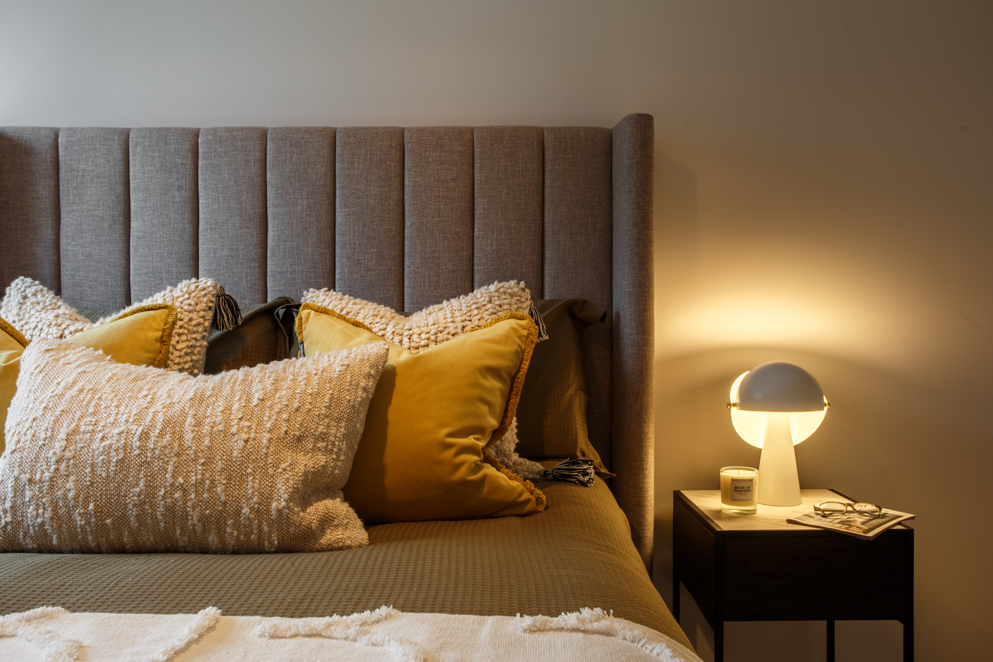 contemporary kitchen units and dining area