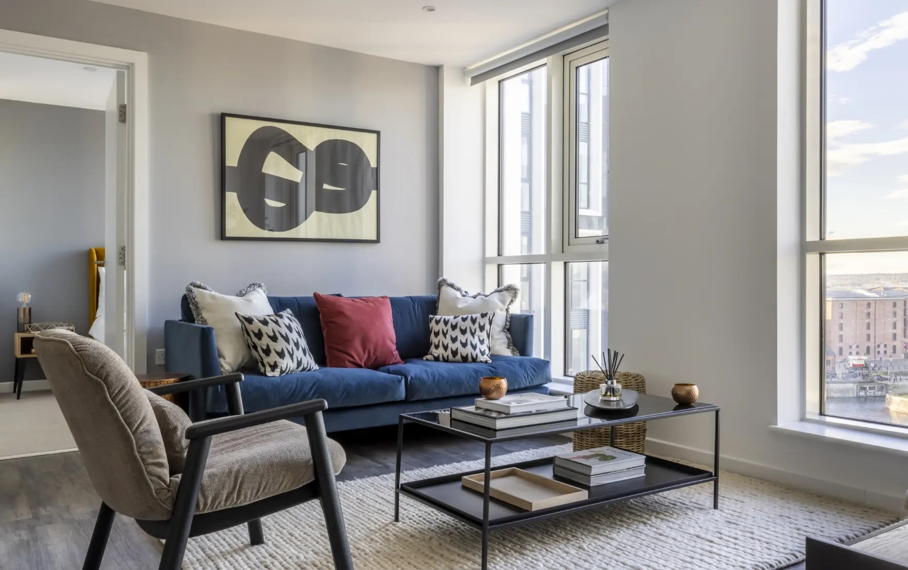 furniture in 2 bed lounge